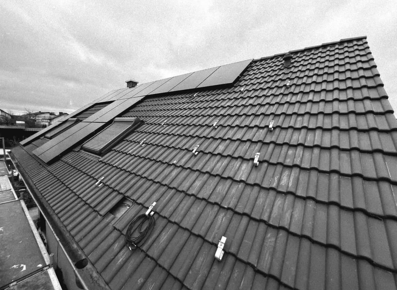 Neubau mit Solaranlage